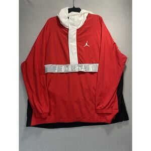 Air Jordan Anorak Wings Parka Insulated Hooded Jacket Red White Black Men’s XXL